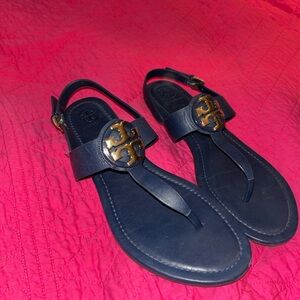 Tory Burch navy sandals